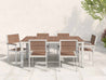 Park City Dining Set Antique Mahogany White Frame