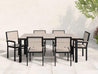Park City Dining Set Paper Birch Black Frame
