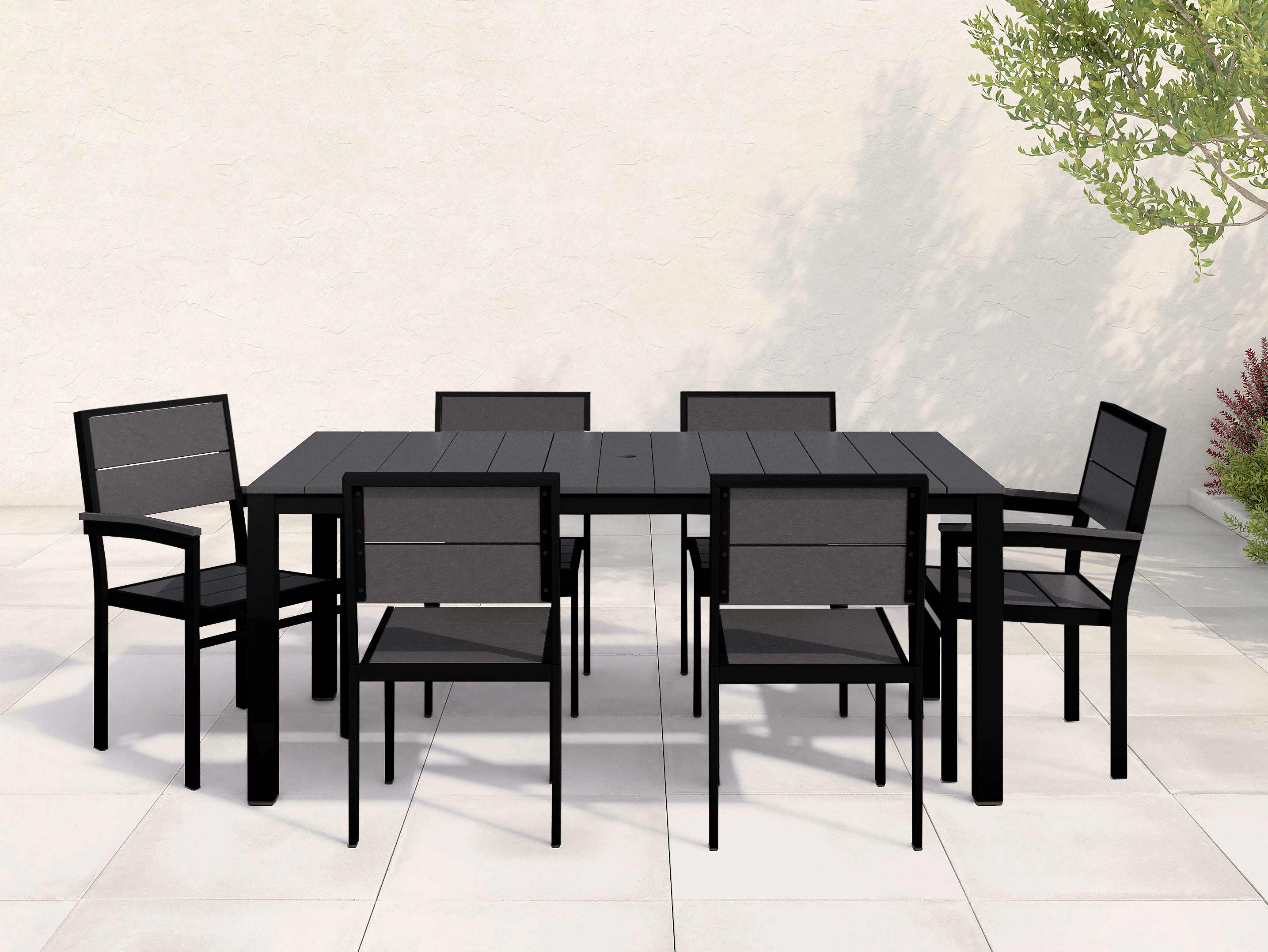 Park City Dining Set Black Black Frame