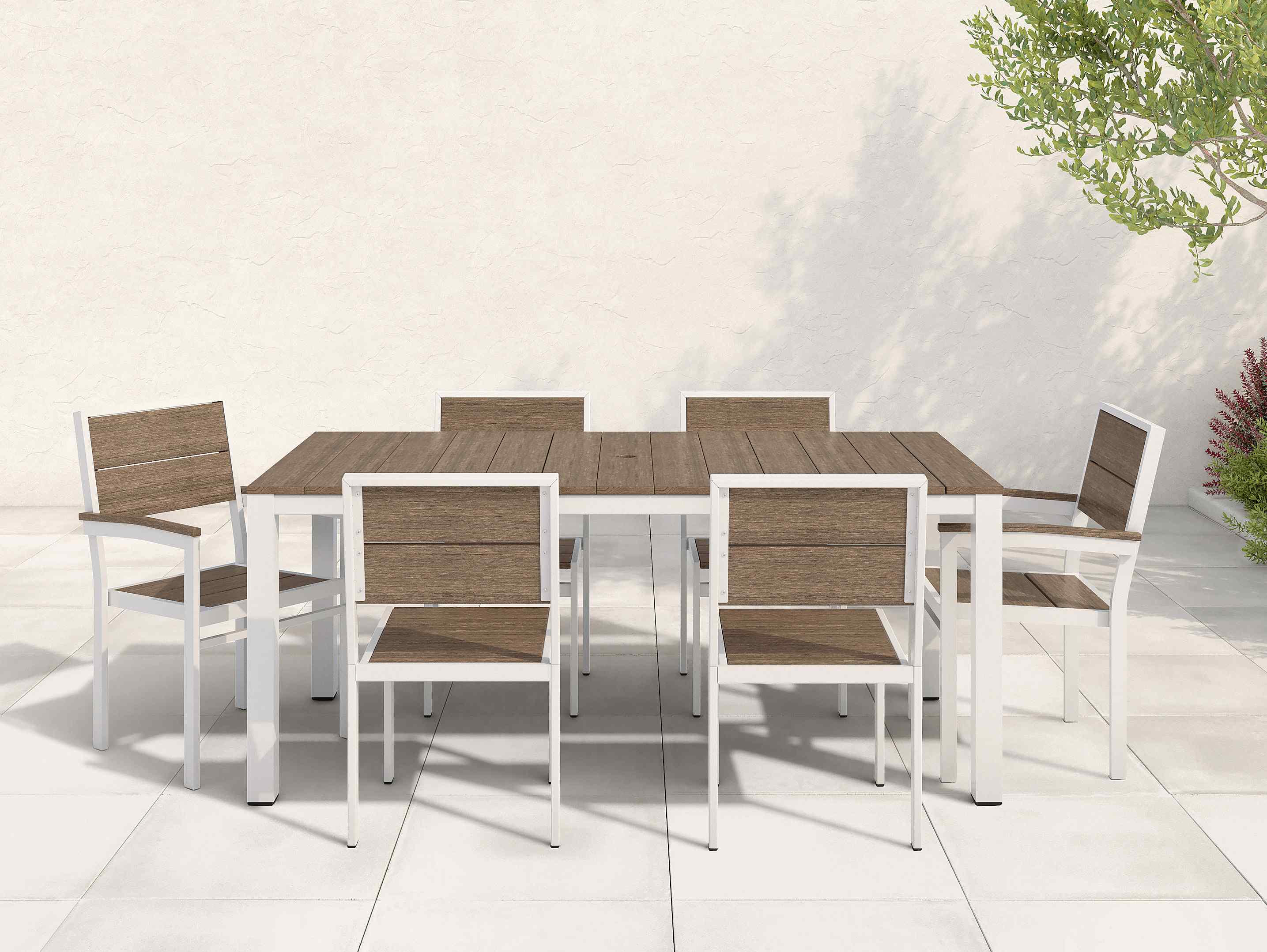 Park City Dining Set Beechwood White Frame
