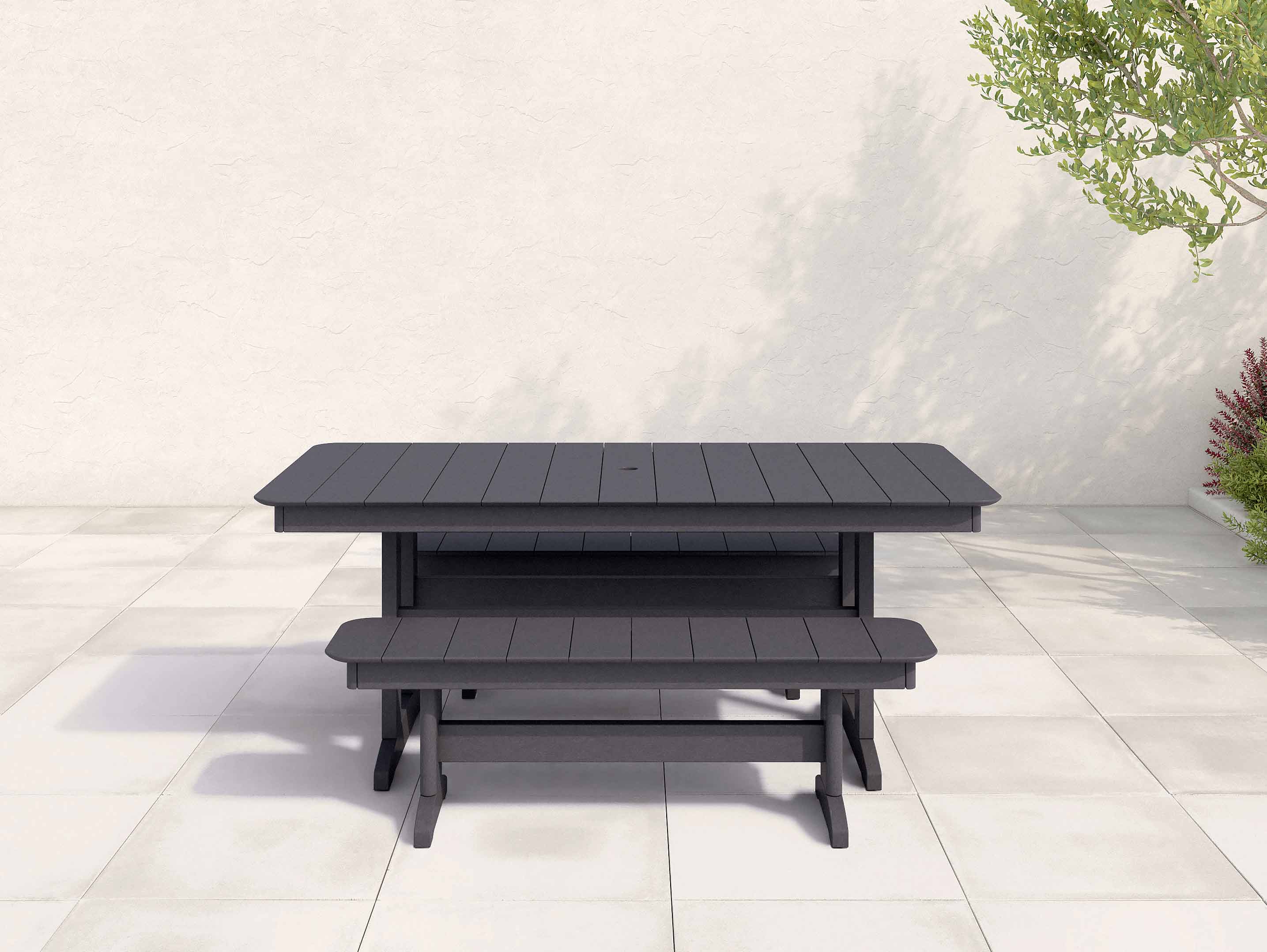 Classic Trestle 3-Piece Dining Set
