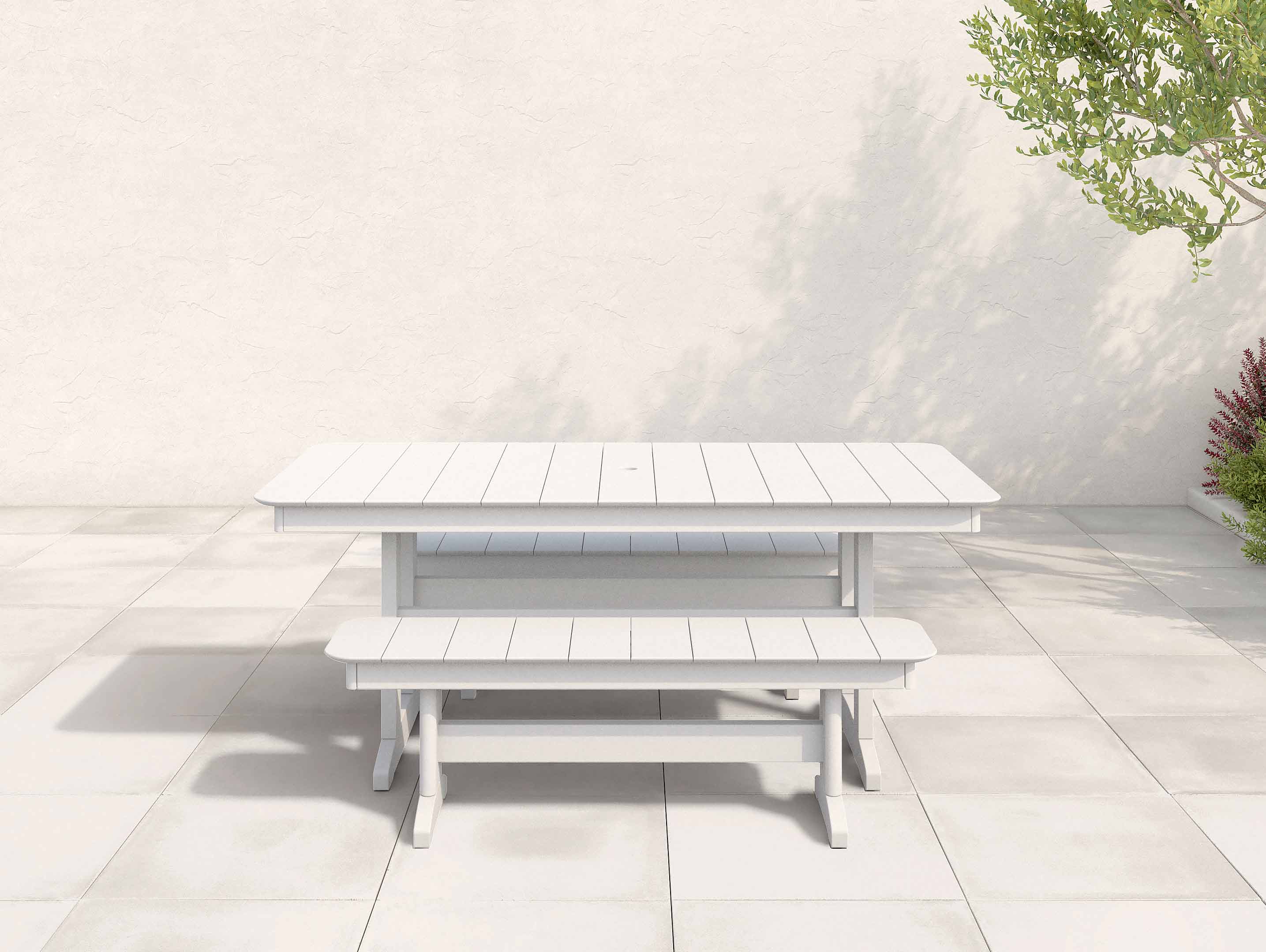 Classic Trestle 3-Piece Dining Set