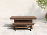 Brazilian Walnut Classic Dining Set with Two Benches