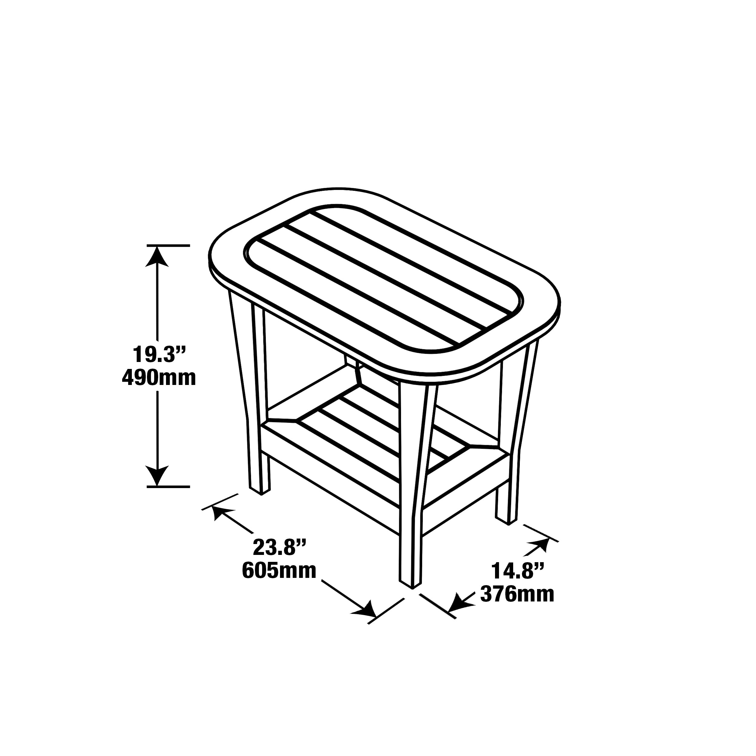 Leisure Adirondack Side Table