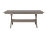 Coastal Gray Classic Dining Table with Blank Background
