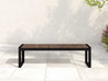 Featured Image - Park City Dining Bench with black frame and Brazilian Walnut 