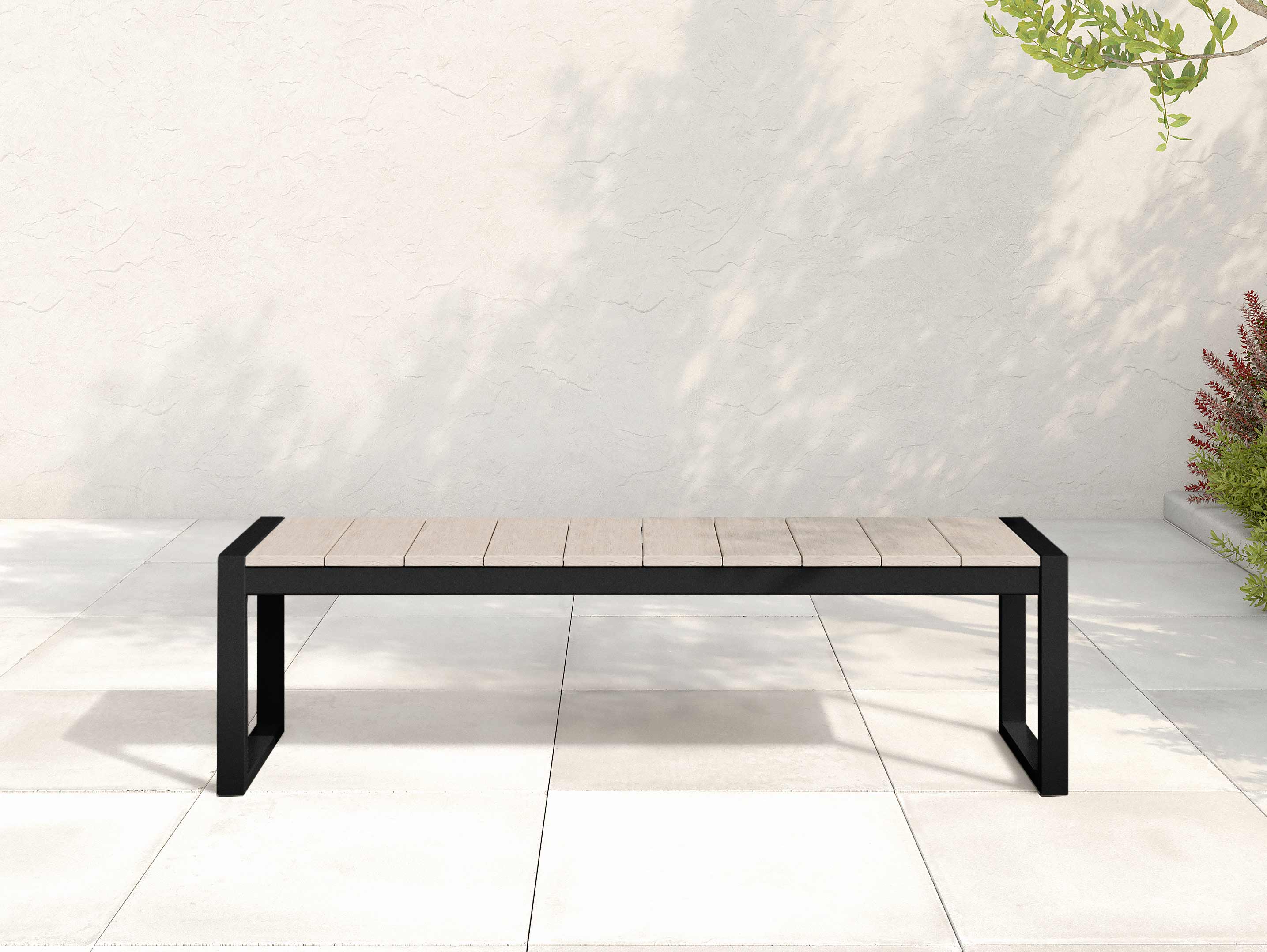 Park City Bench, Black Frame