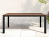 Park City Dining Table with black frame and Antique Mahogany TableTop