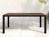 Park City Dining Table with black frame and Brazilian Walnut TableTop
