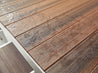 Park City Brazilian Walnut Table with Water Droplets