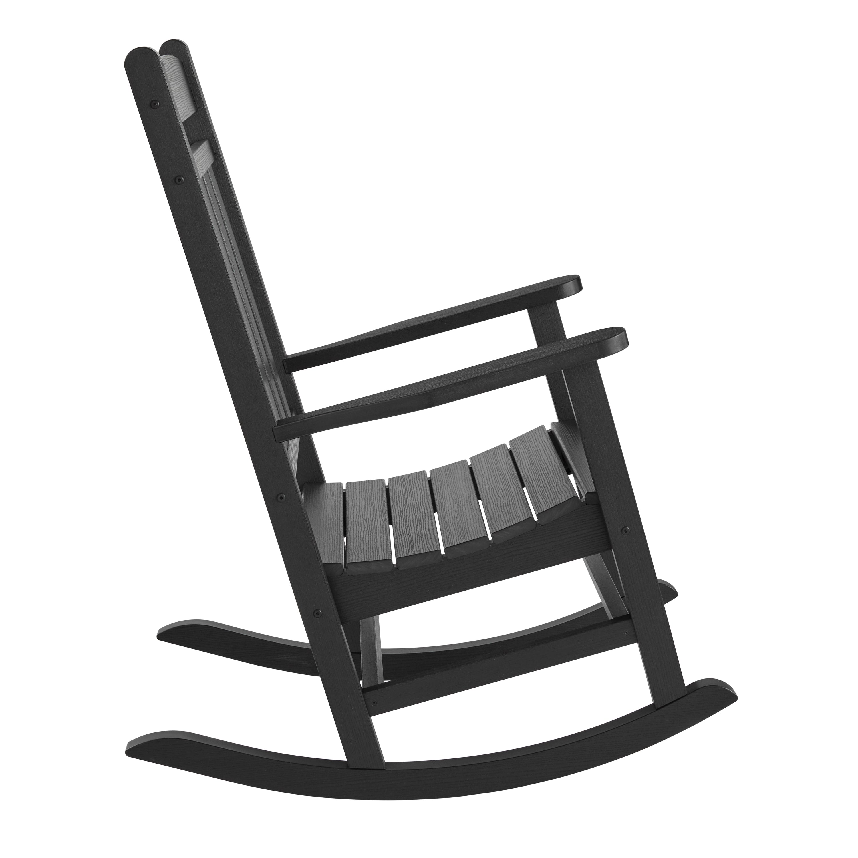 Solid Woodgrain Rocking Chair