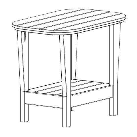 Leisure Line Adirondack Side Table